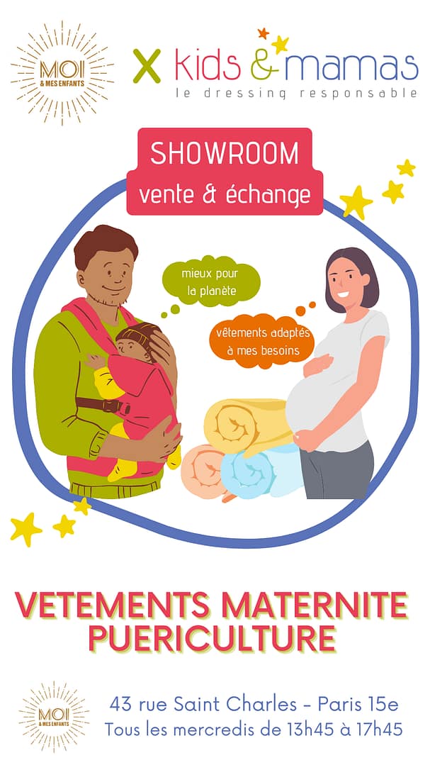 Vente de Vêtements de Maternité - Moi et Mes Enfants - 43 rue Saint Charles - Paris 15e