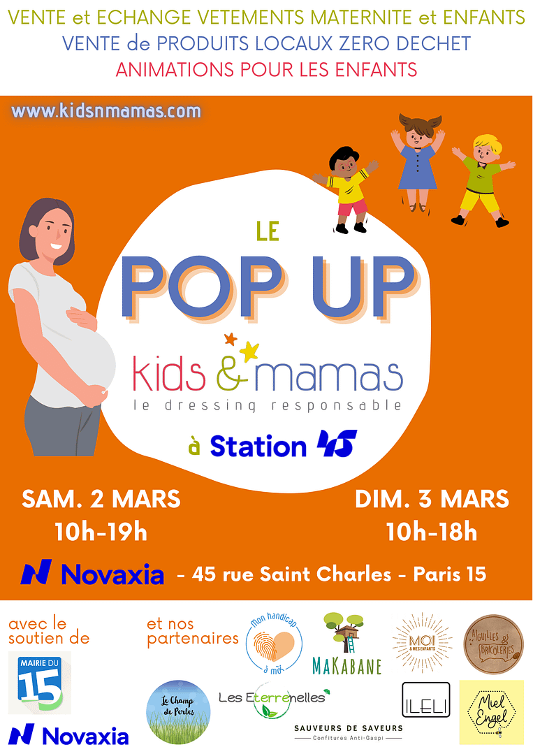 Pop Up Kids&Mamas à Station45, Paris 15e